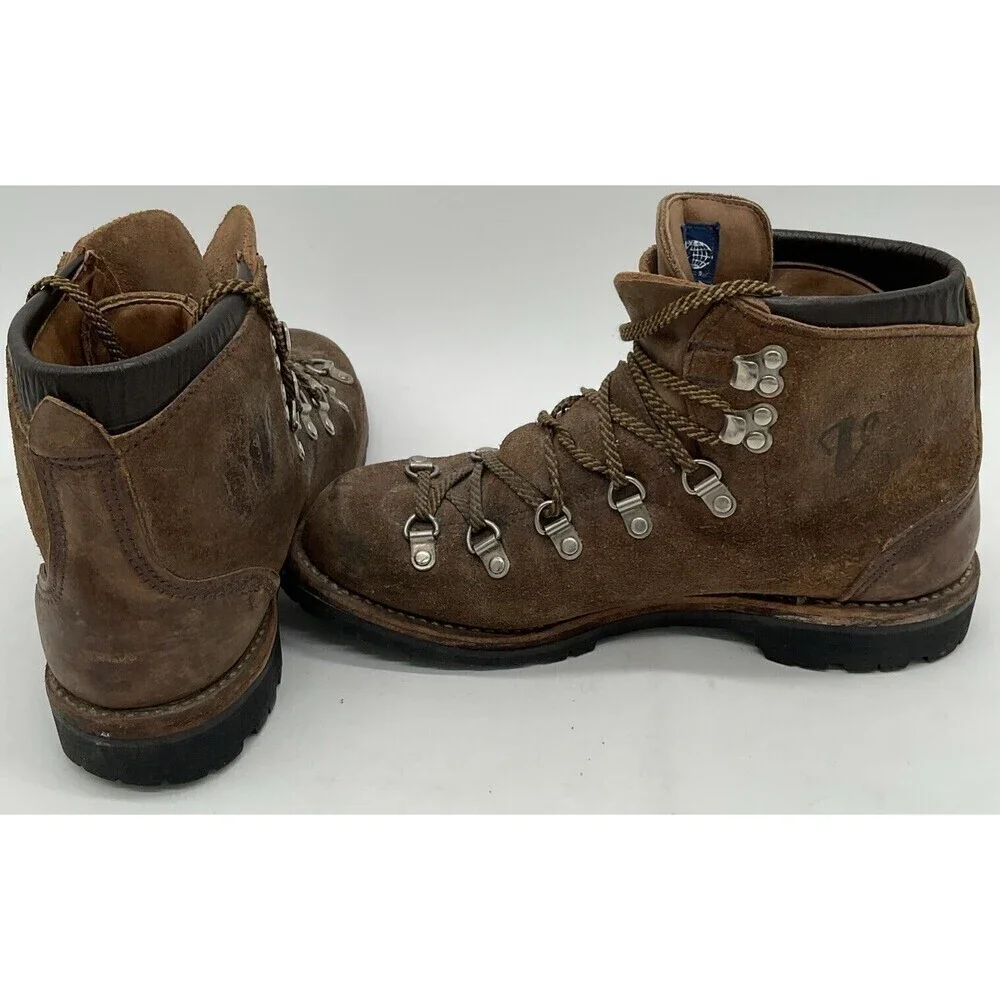 VTG Vasque 29396 K73 6230 Mountaineering Hiking Boots Brown Leather Sz 7N